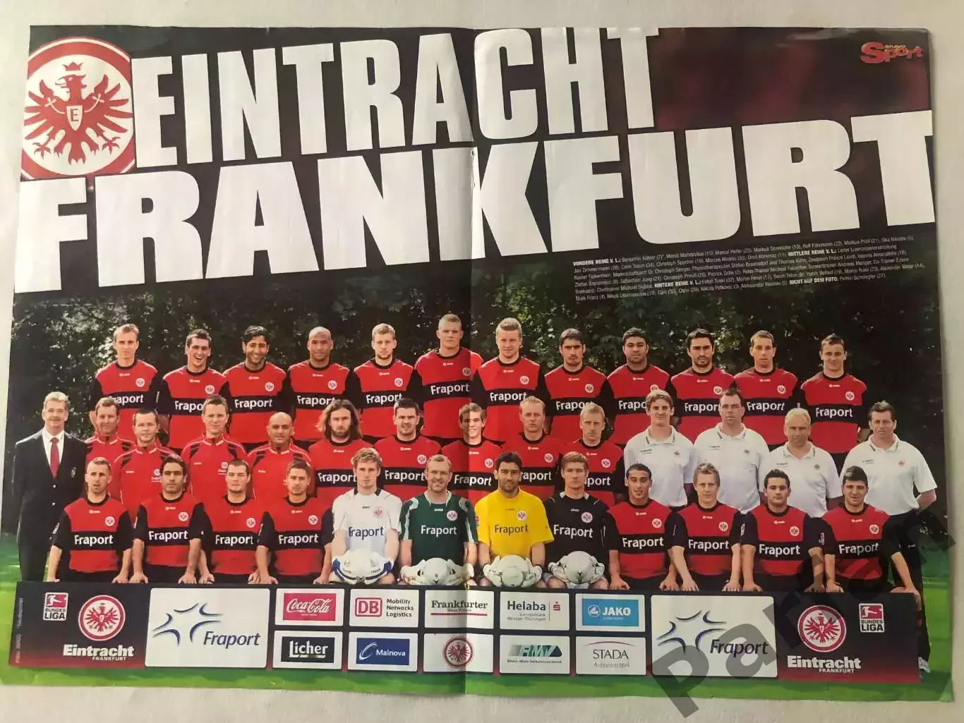 Bravo Sport Постер Штутгарт/Ейнтрахт 1