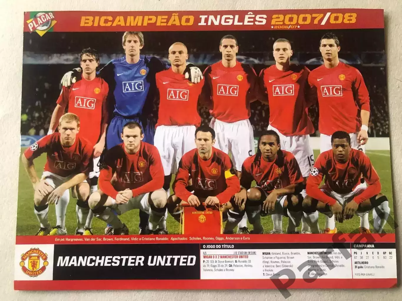 Placar Постер Манчестер Юнайтед