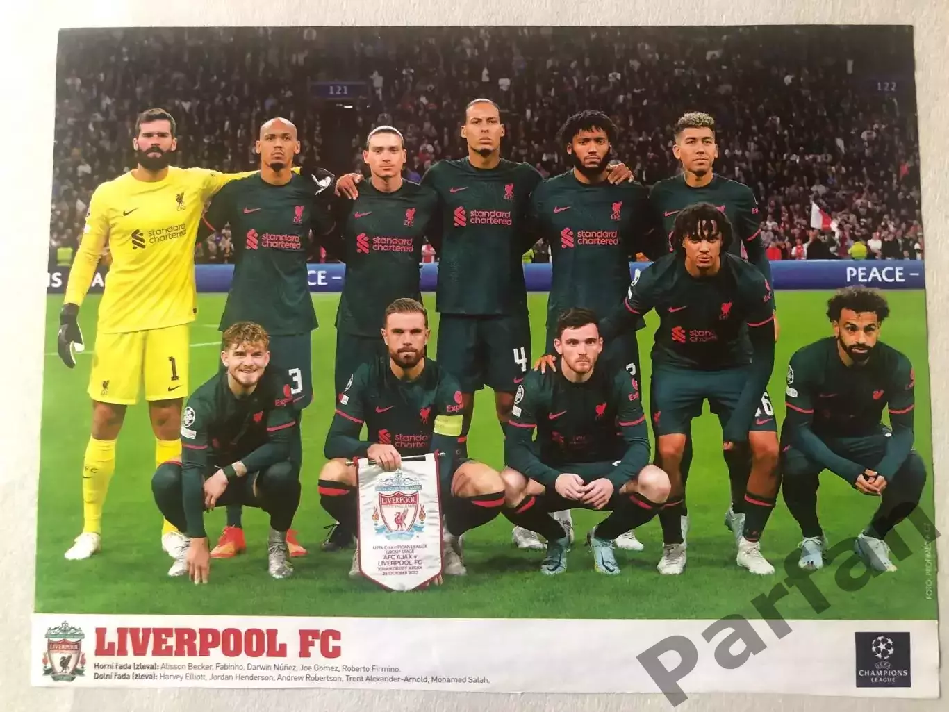 Hattrick Постер Ліверпуль/Бенфіка