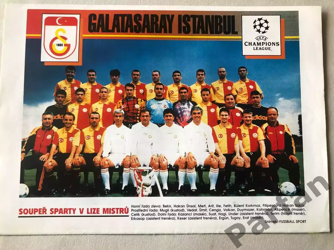 Fotbal Постер Галатасарай