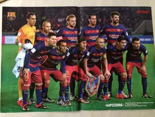 Журнал Футбол Постер Барселона