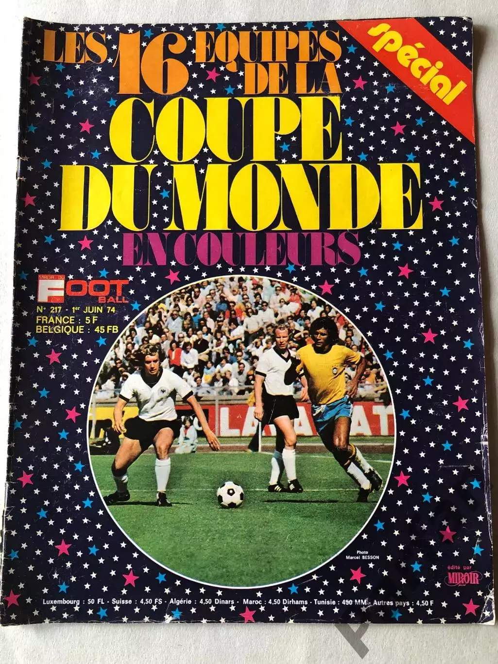 Журнал Футбол Miroir Du Football Чемпіонат Світу 1974 Спецвипуск