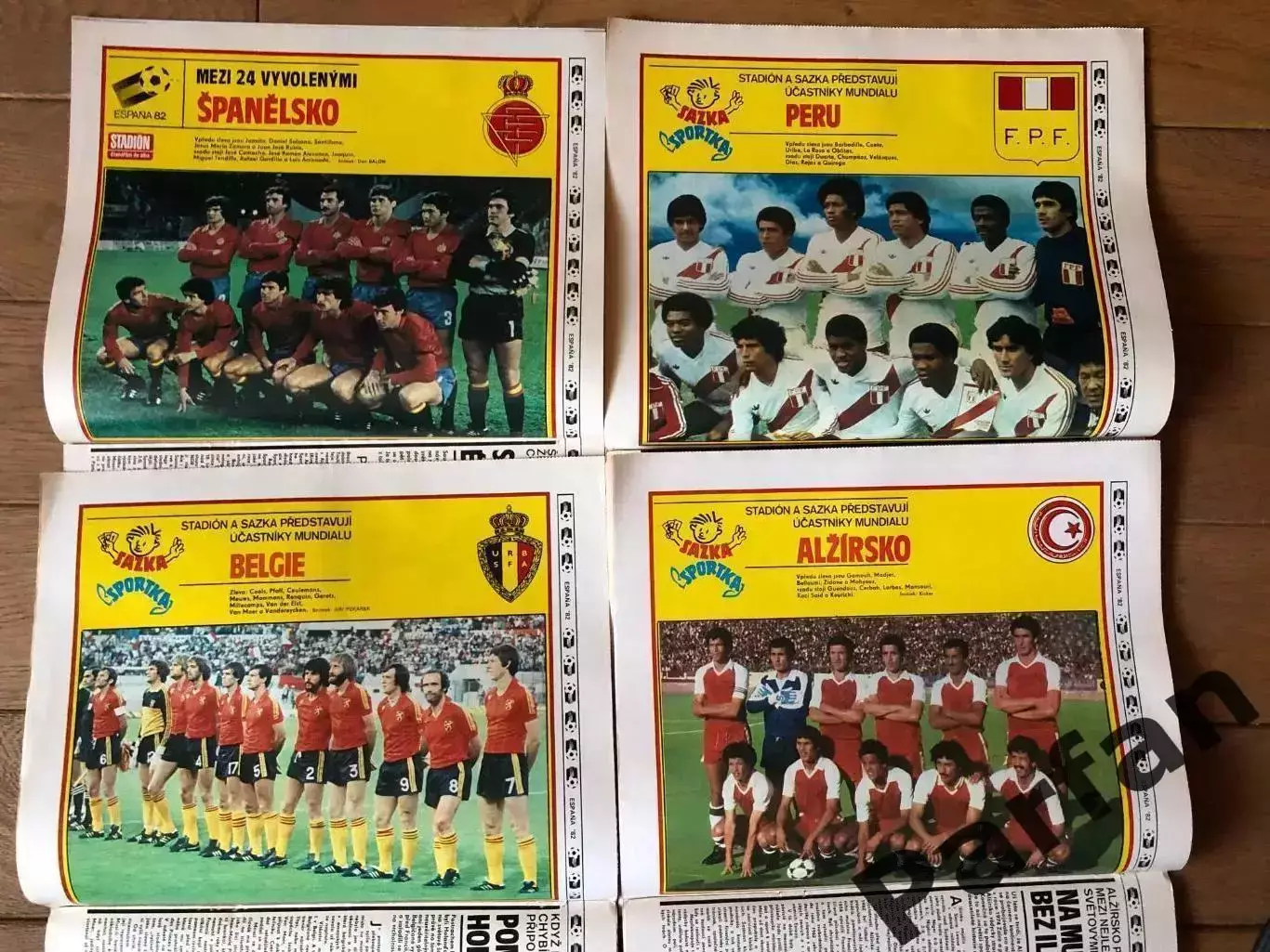 Stadion Чемпіонат Світу 1982 Спецвипуск Лот 24 журнали Постери 1