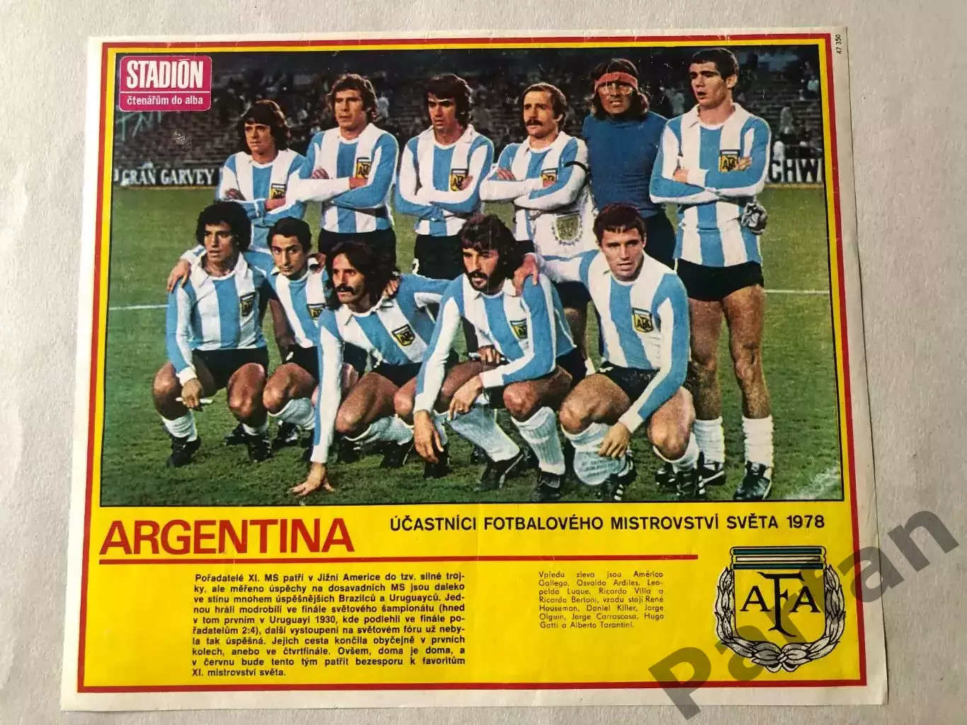 Stadion Постер Аргентина 1978 Чемпіон Світу