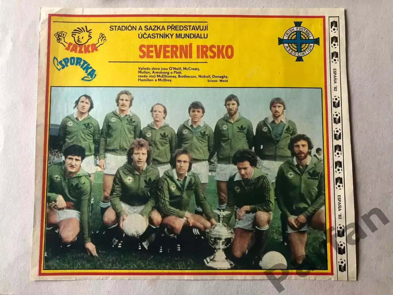 Stadion постер Північна Ірландія 1982