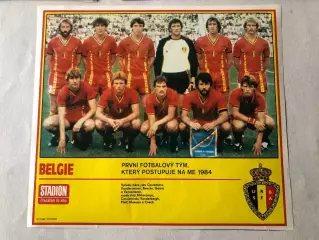 Stadion постер Бельгія 1984
