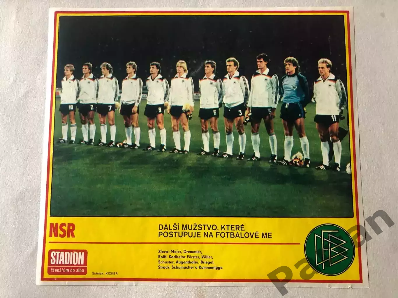 Stadion постер Німеччина 1984