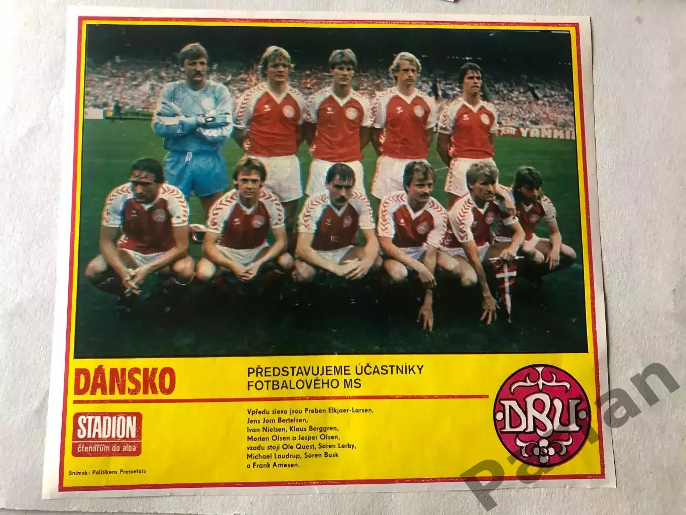 Stadion Постер Данія 1986