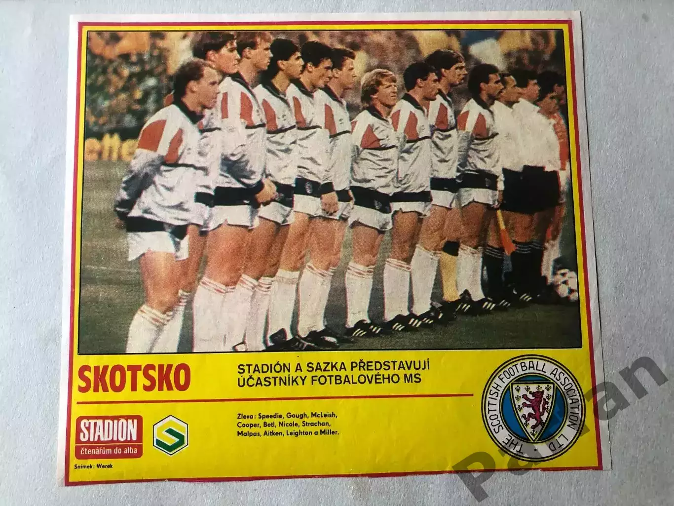 Stadion Постер Шотландія 1986