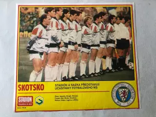 Stadion Постер Шотландія 1986