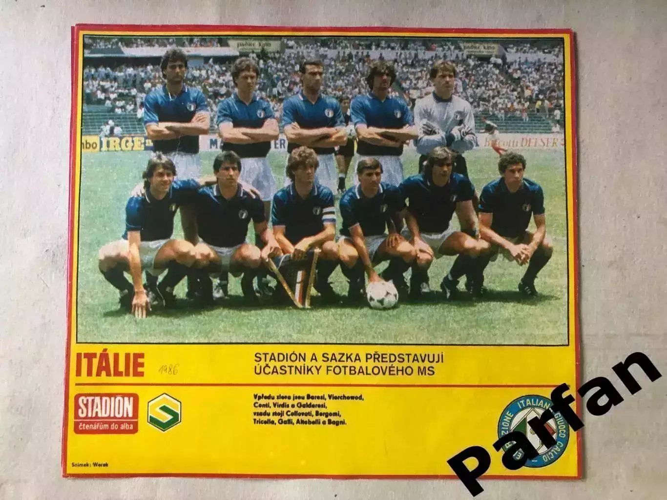 Stadion Постер Італія 1986