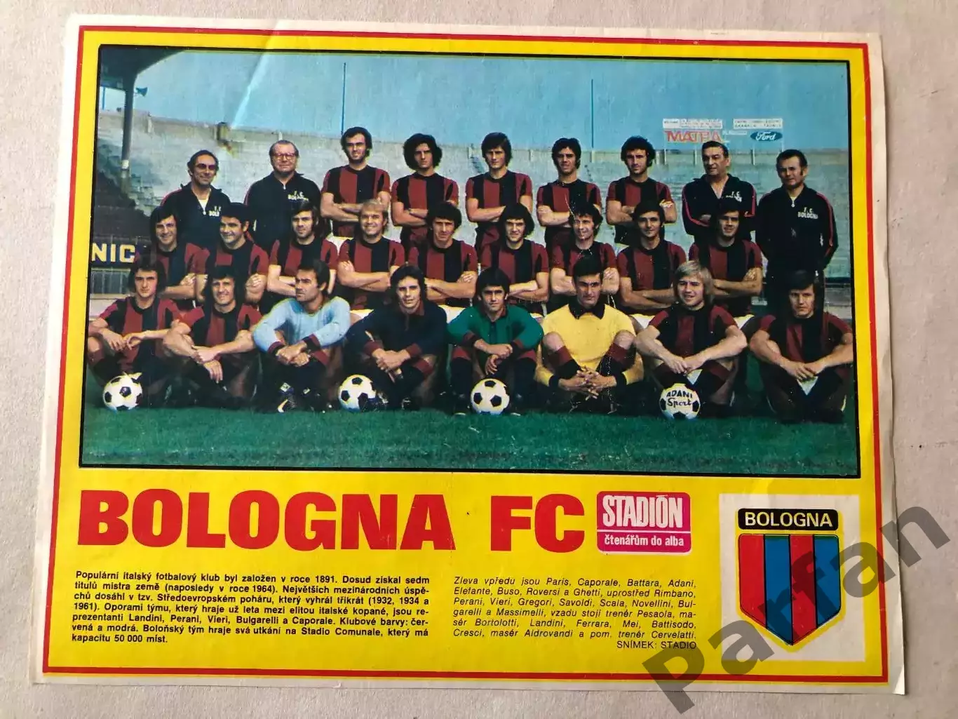 Stadion Постер Болонья