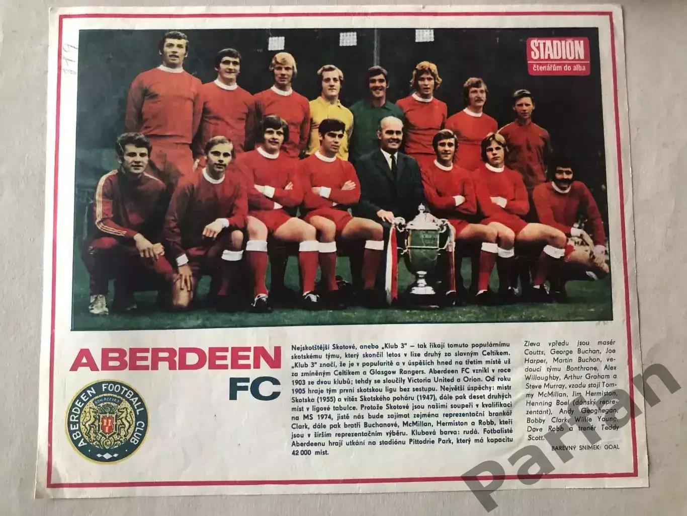 Stadion Постер Абердін 1