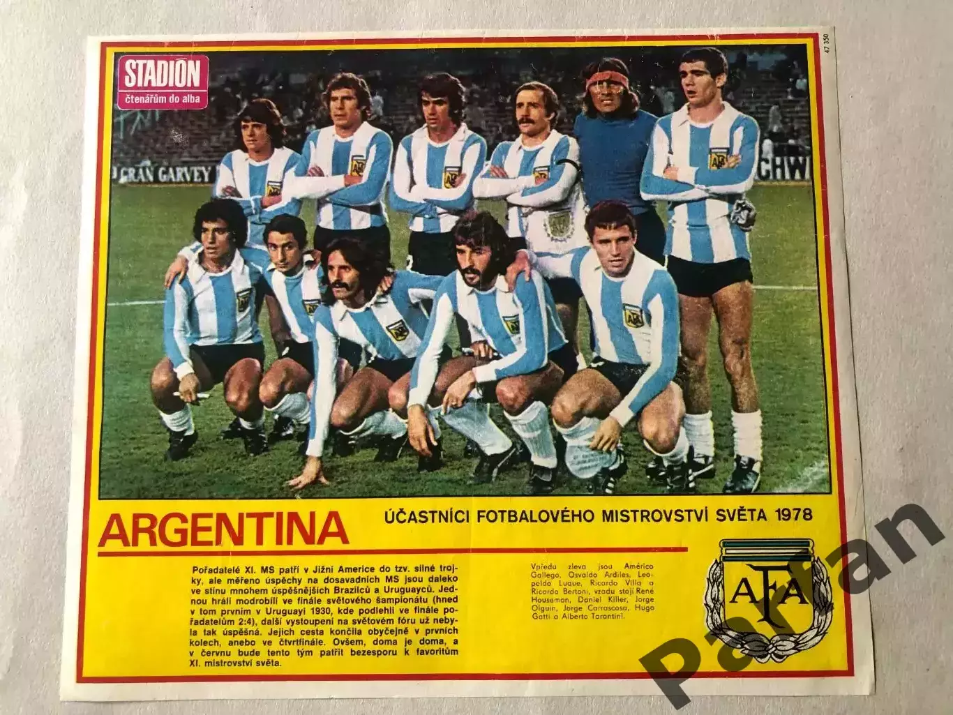 Stadion Постер Аргентина 1978 Чемпіон Світу