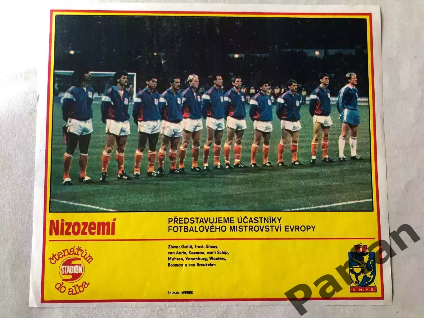 Stadion Постер Голландія 1988 Чемпіон Європи