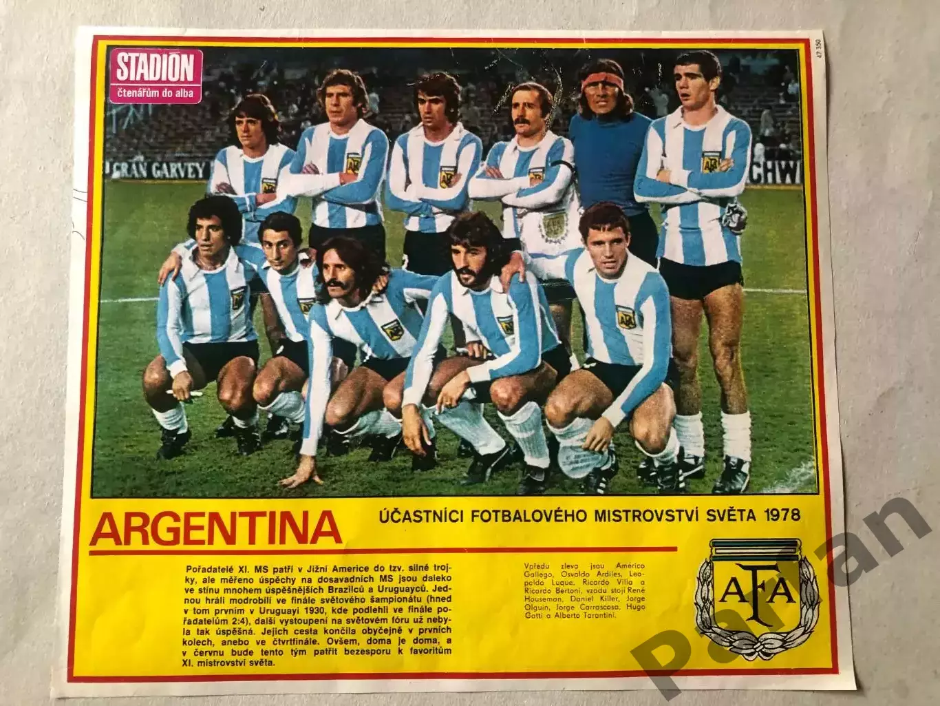 Stadion Постер Аргентина 1978 Чемпіон Світу