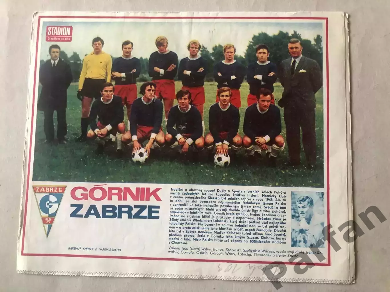 Стадіон/Stadion 1971 №38 Гурнік