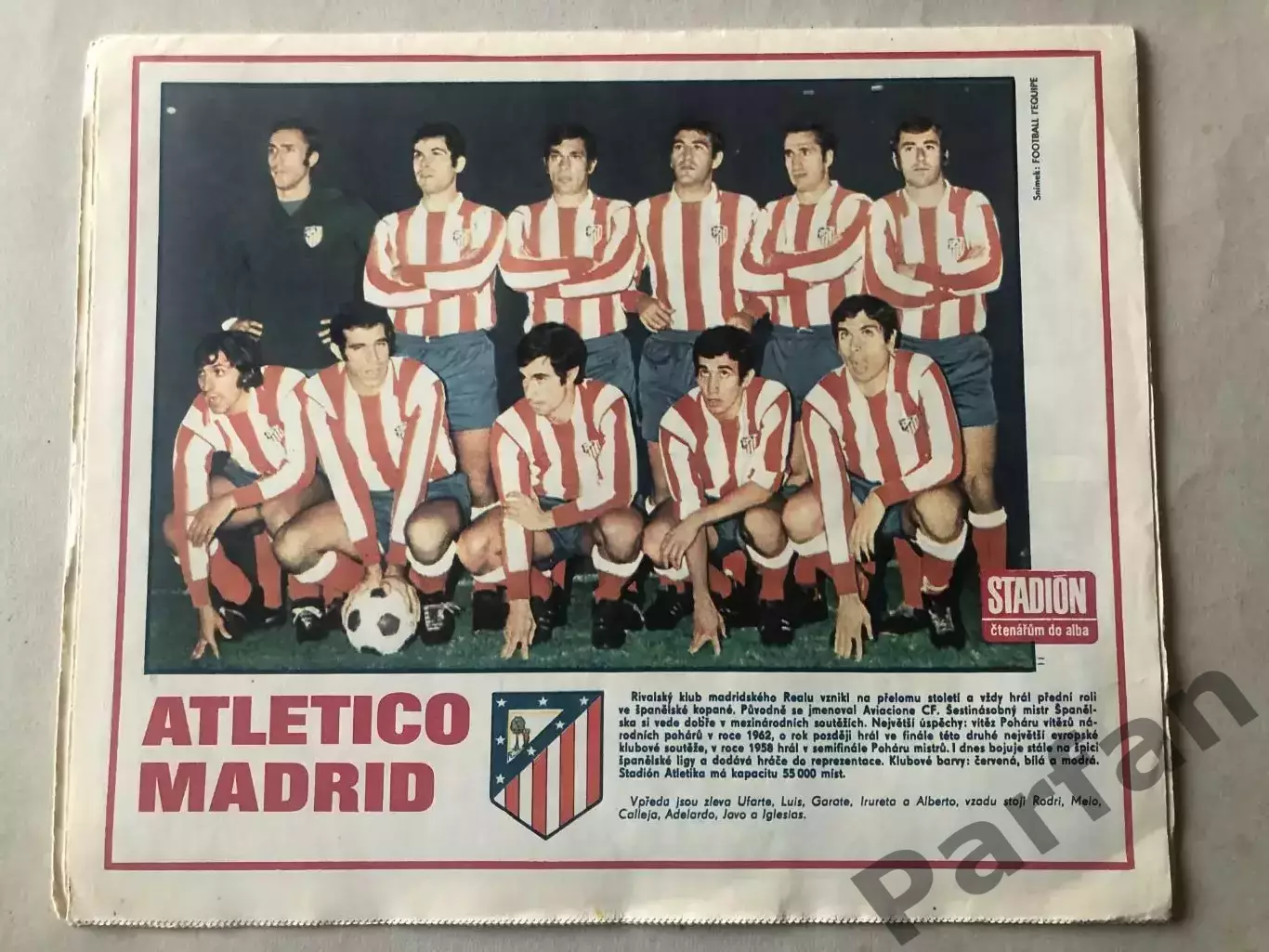 Стадіон/Stadion 1972 №46 Атлетико Мадрид