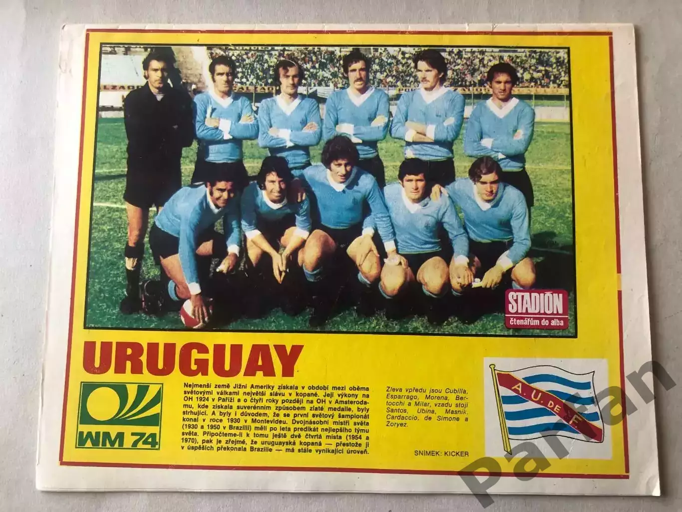 Стадіон/Stadion 1974 №17 Уругвай