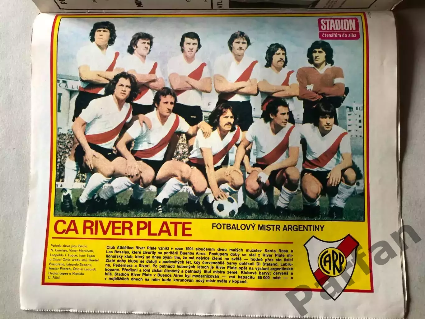 Стадіон/Stadion 1978 №25 Рівер Плейт Алан Сімонсен