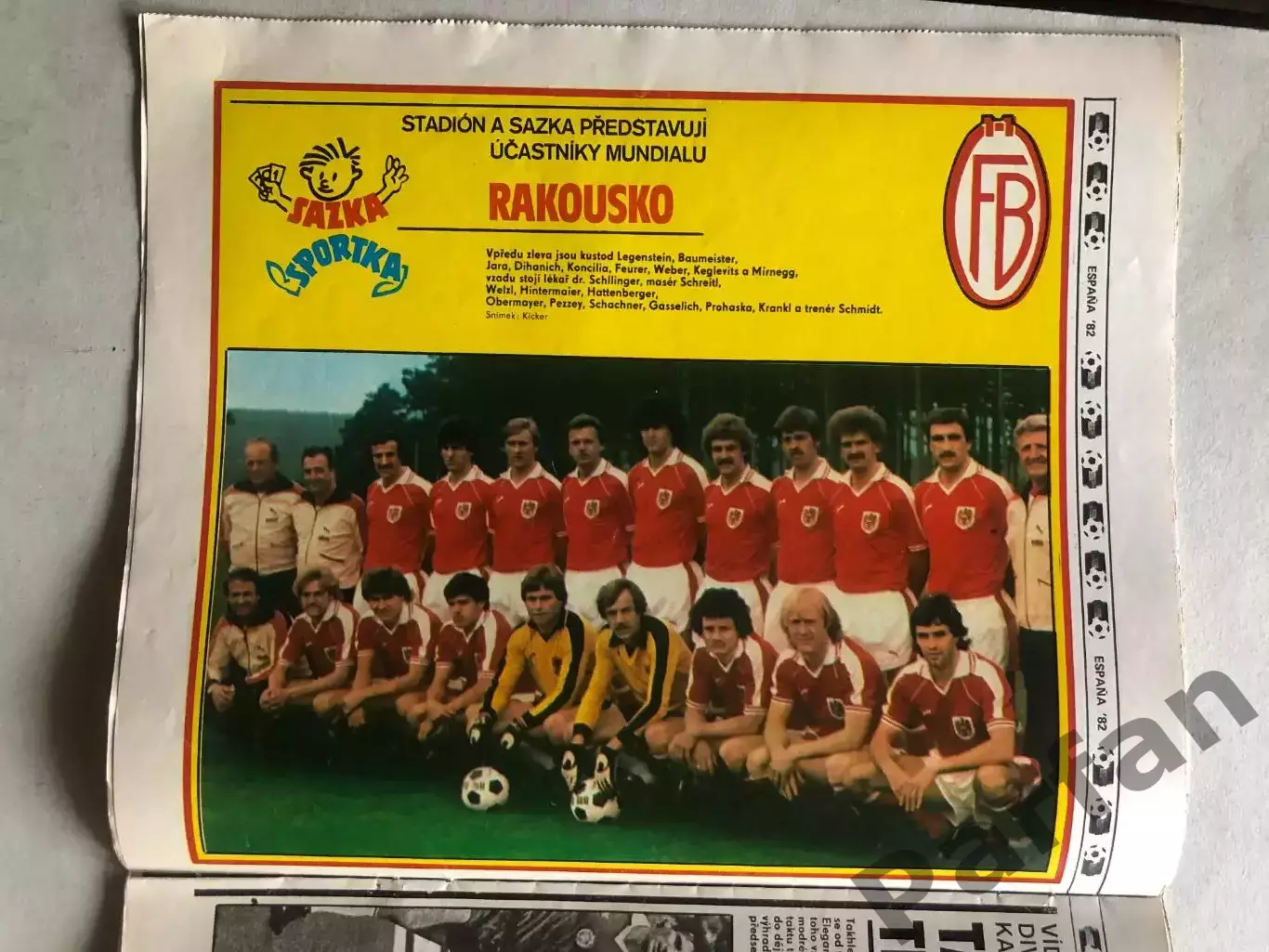 Стадіон/Stadion 1982 №11 Австрія