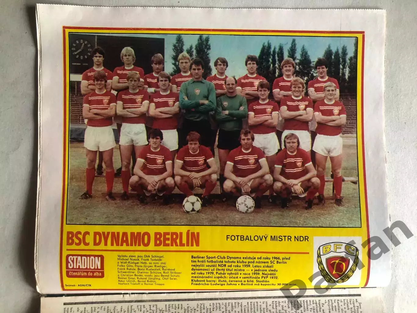 Стадіон/Stadion 1982 №40 Динамо Берлін