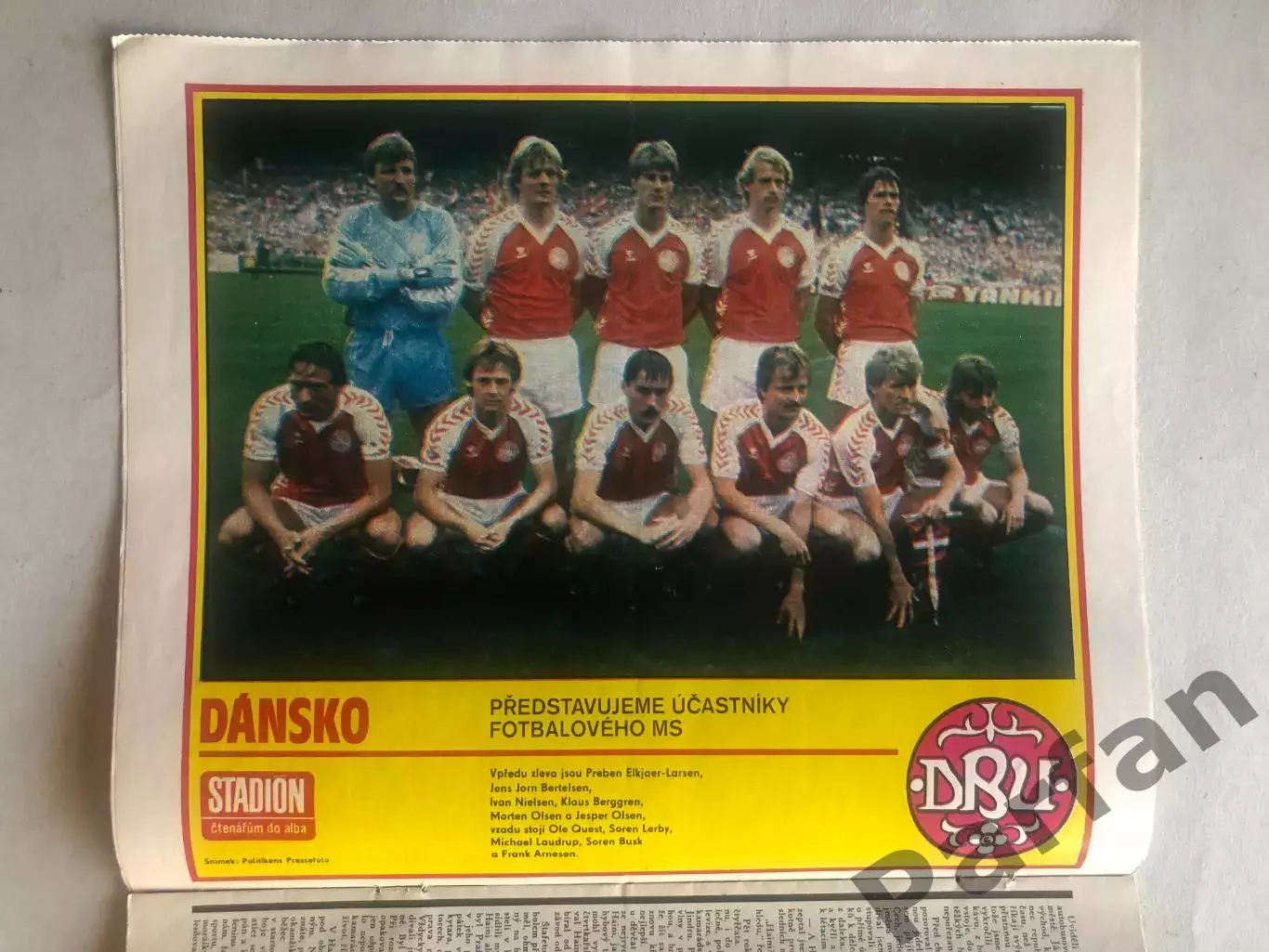 Стадіон/Stadion 1986 №5 Данія