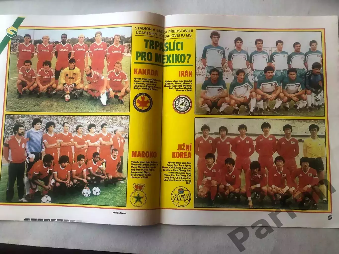 Стадіон/Stadion 1986 №21 Канада/Марокко/Ірак/Корея
