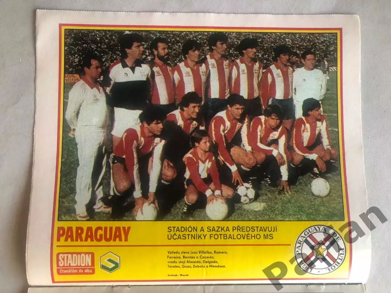 Стадіон/Stadion 1986 №22 Парагвай