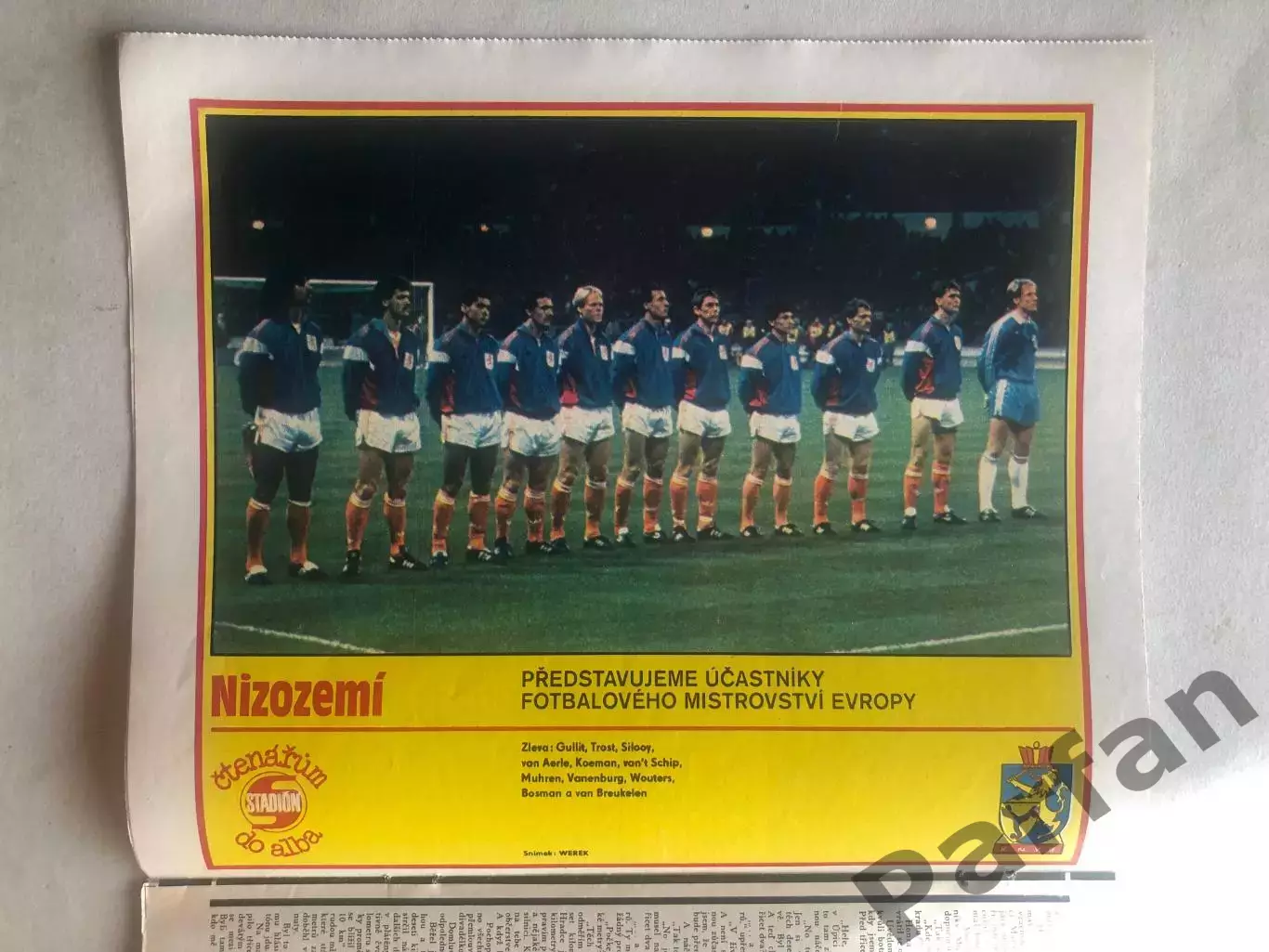 Стадіон/Stadion 1988 №20 Голландія