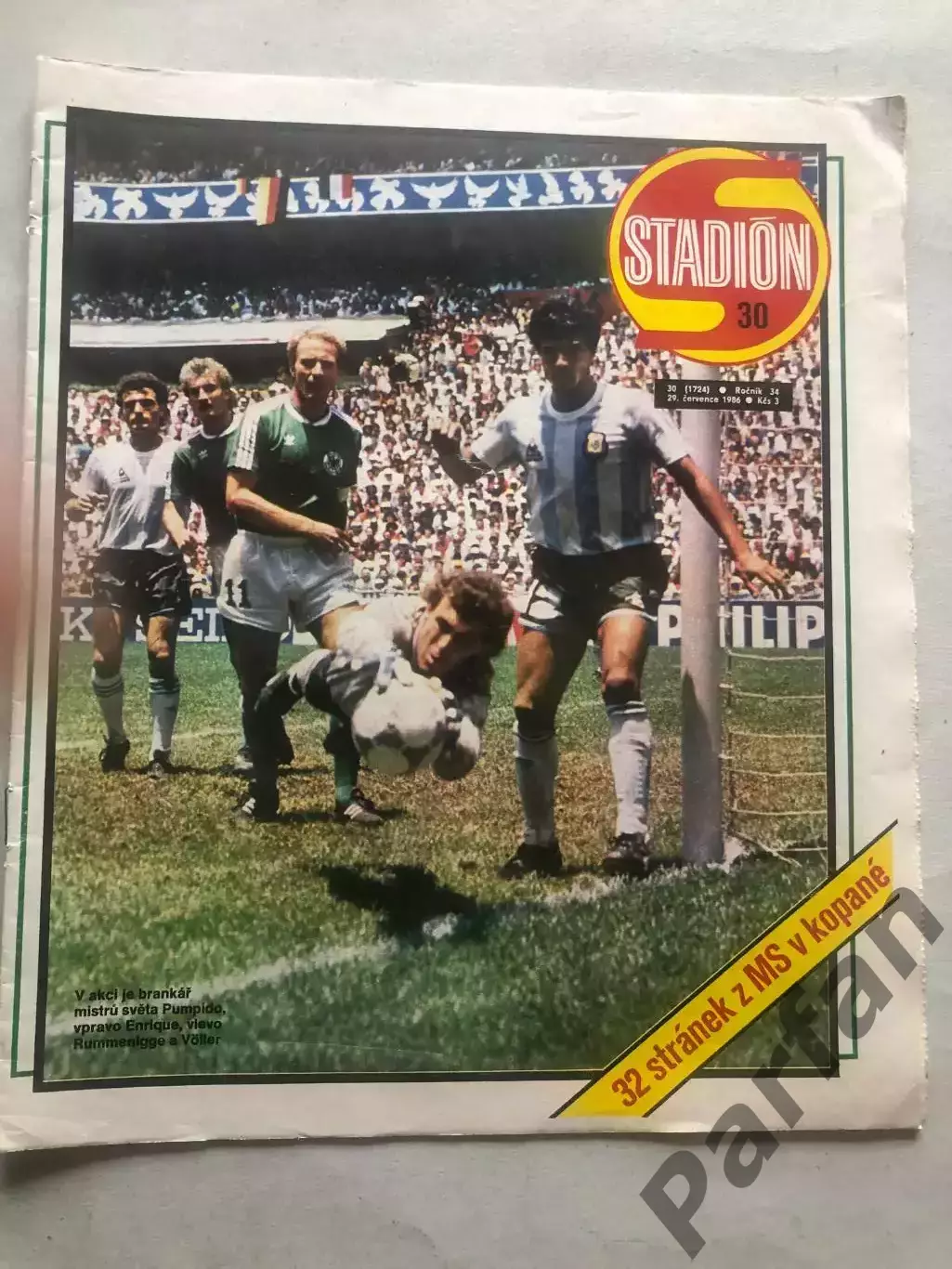 Стадіон/Stadion 1986 №30 Чемпіонат Світу Спецвипуск Аргентина
