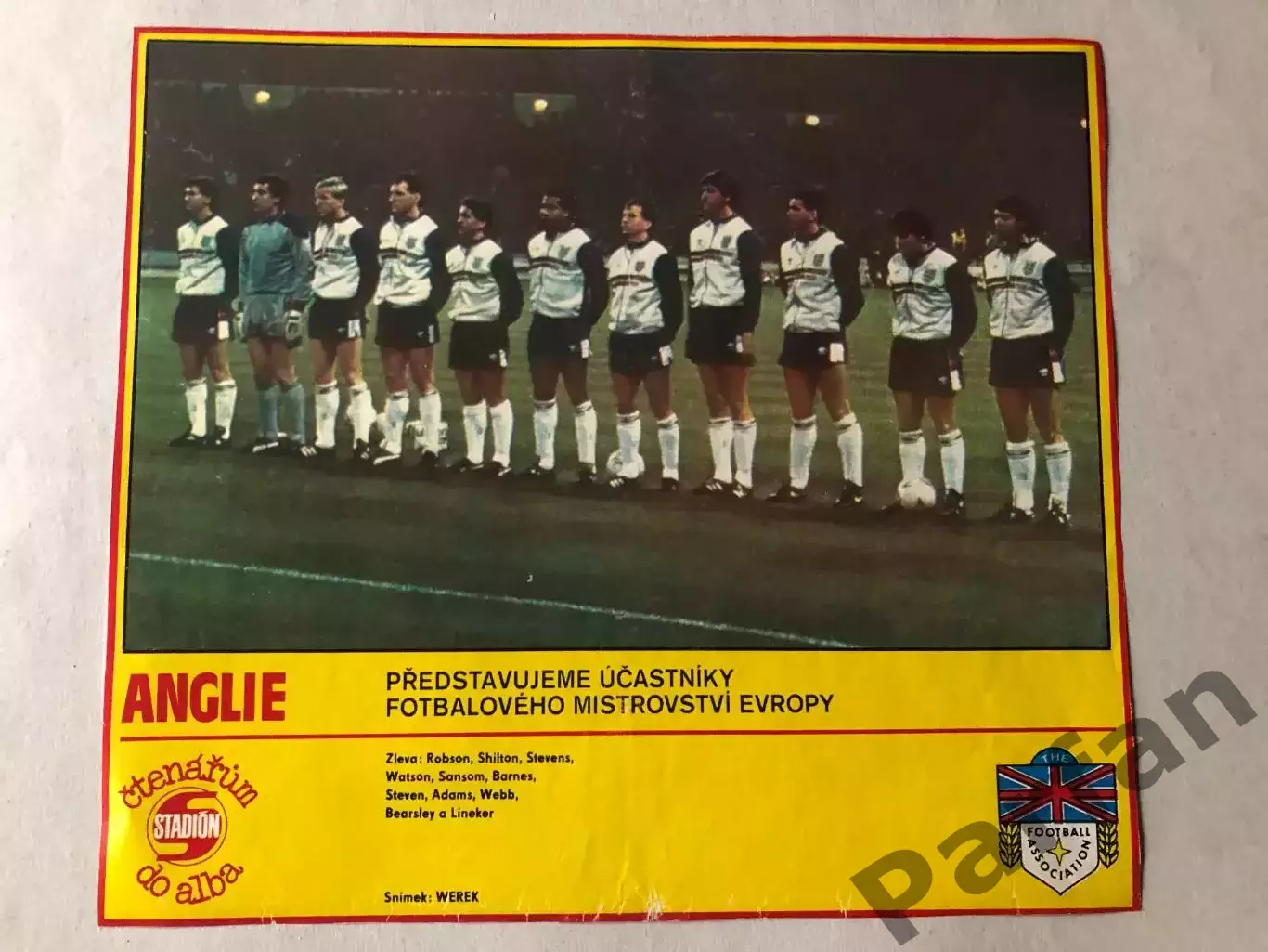 Stadion Постер Англія 1988