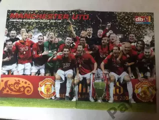 Don Balon Постер Манчестер Юнайтед Володар Кубка Чемпіонів 2008