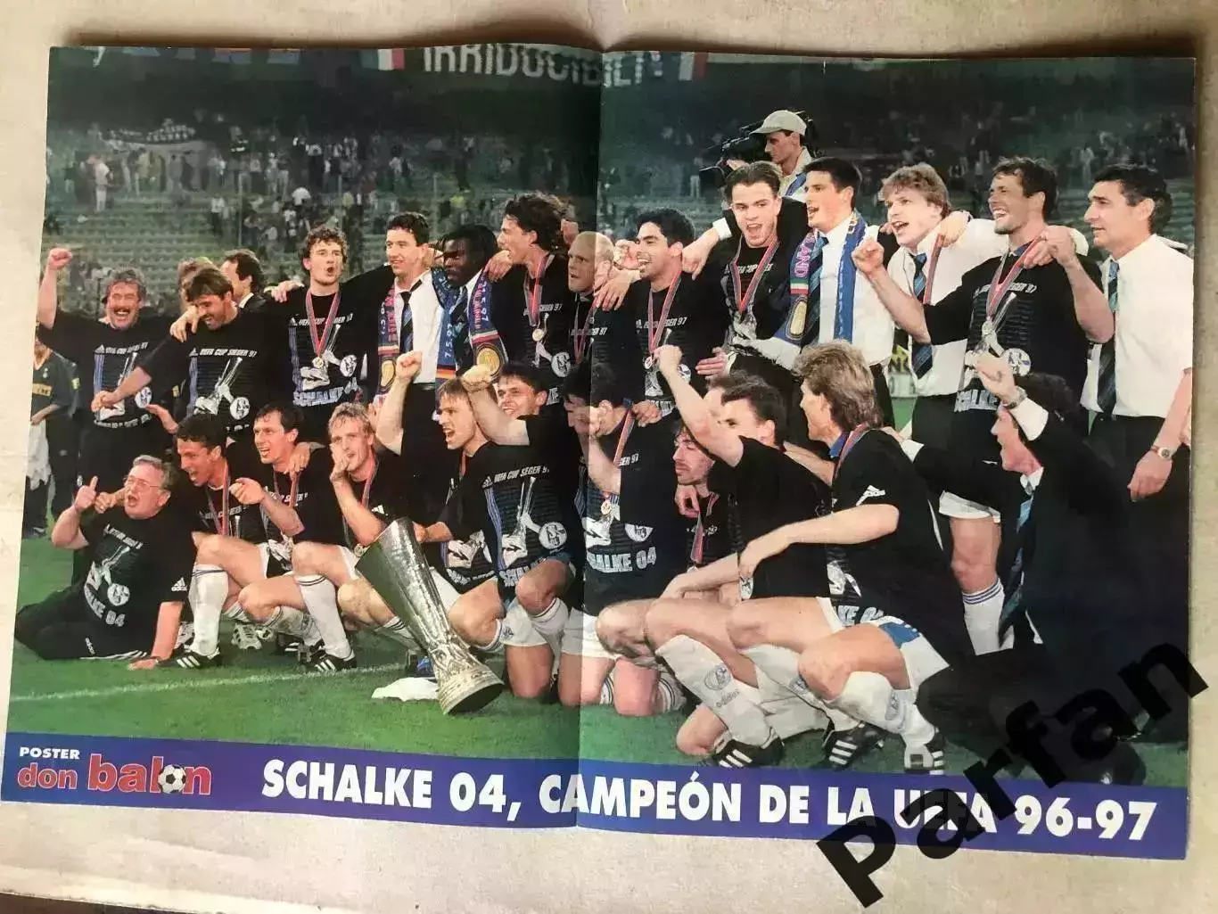 Don Balon Постер Шальке Володар Кубка УЄФА 1997