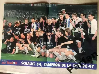 Don Balon Постер Шальке Володар Кубка УЄФА 1997