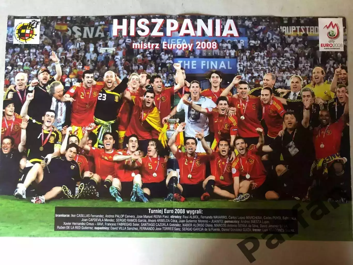 Pilka Nozna Постер Іспанія Чемпіон Европи 2008