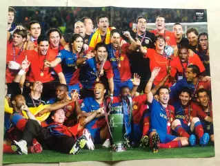 Футбол, Hattrick Постер Барселона Кубок Чемпіонів 2009