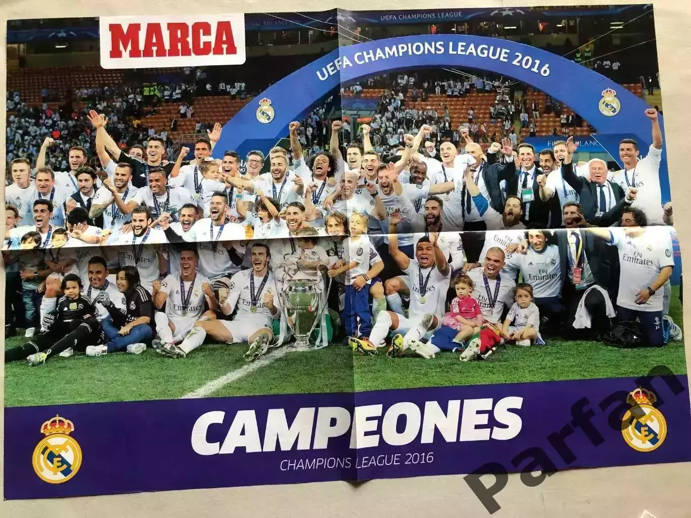 Marca Постер Реал Володар Кубка Чемпіонів 2016
