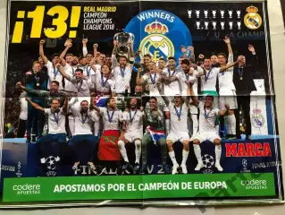Marca Постер Реал Володар Кубка Чемпіонів 2018