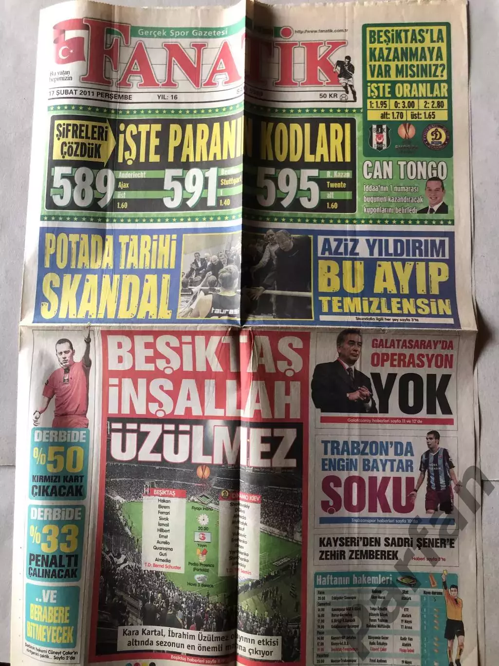 Бешикташ - Динамо Київ 17.02. 2011 Fanatik