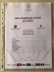 Press kit Динамо Загреб - Динамо Київ 2012