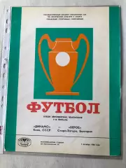 Папка для паперів Динамо Київ - Бероє 1986 Пуста