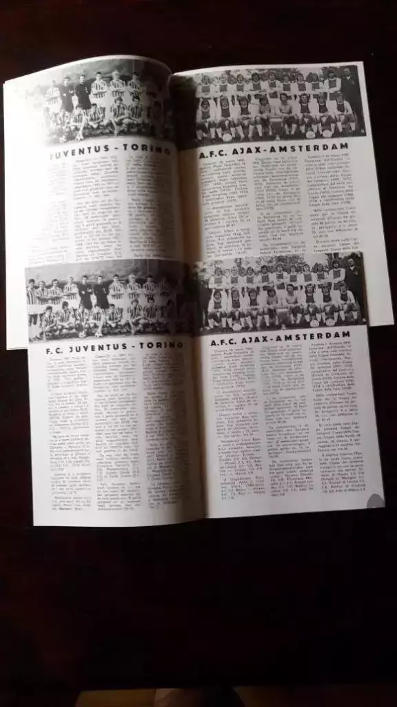 Кубок Чемпионов Финал Ювентус - Аякс 1973 Juventus - Ajax Оригинал+Репринт 2