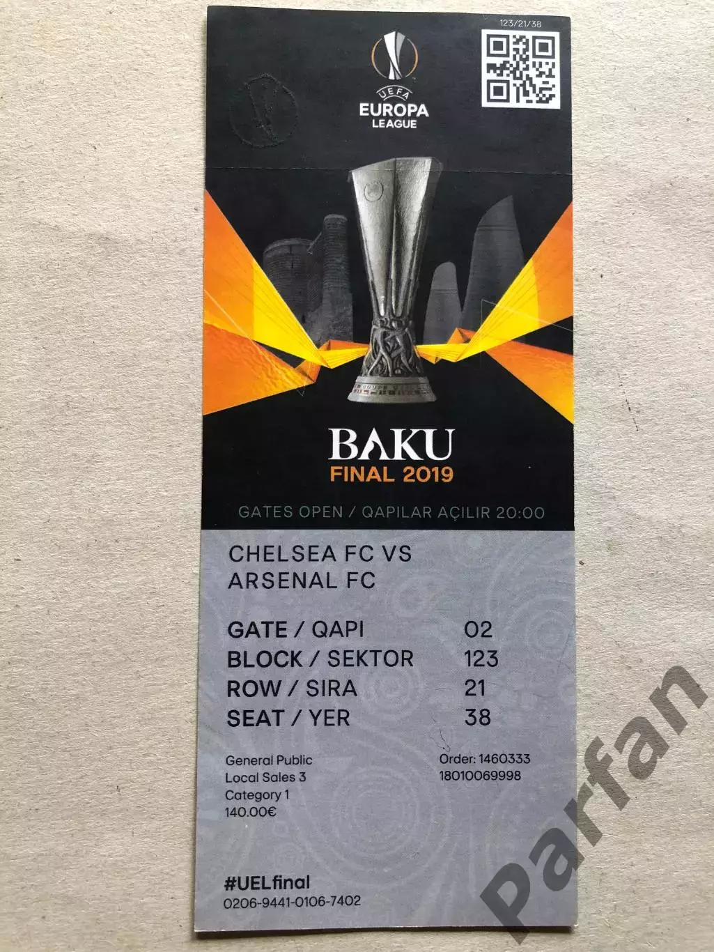 Ліга Європи Фінал Челсі - Арсенал 2019 Chelsea v Arsenal
