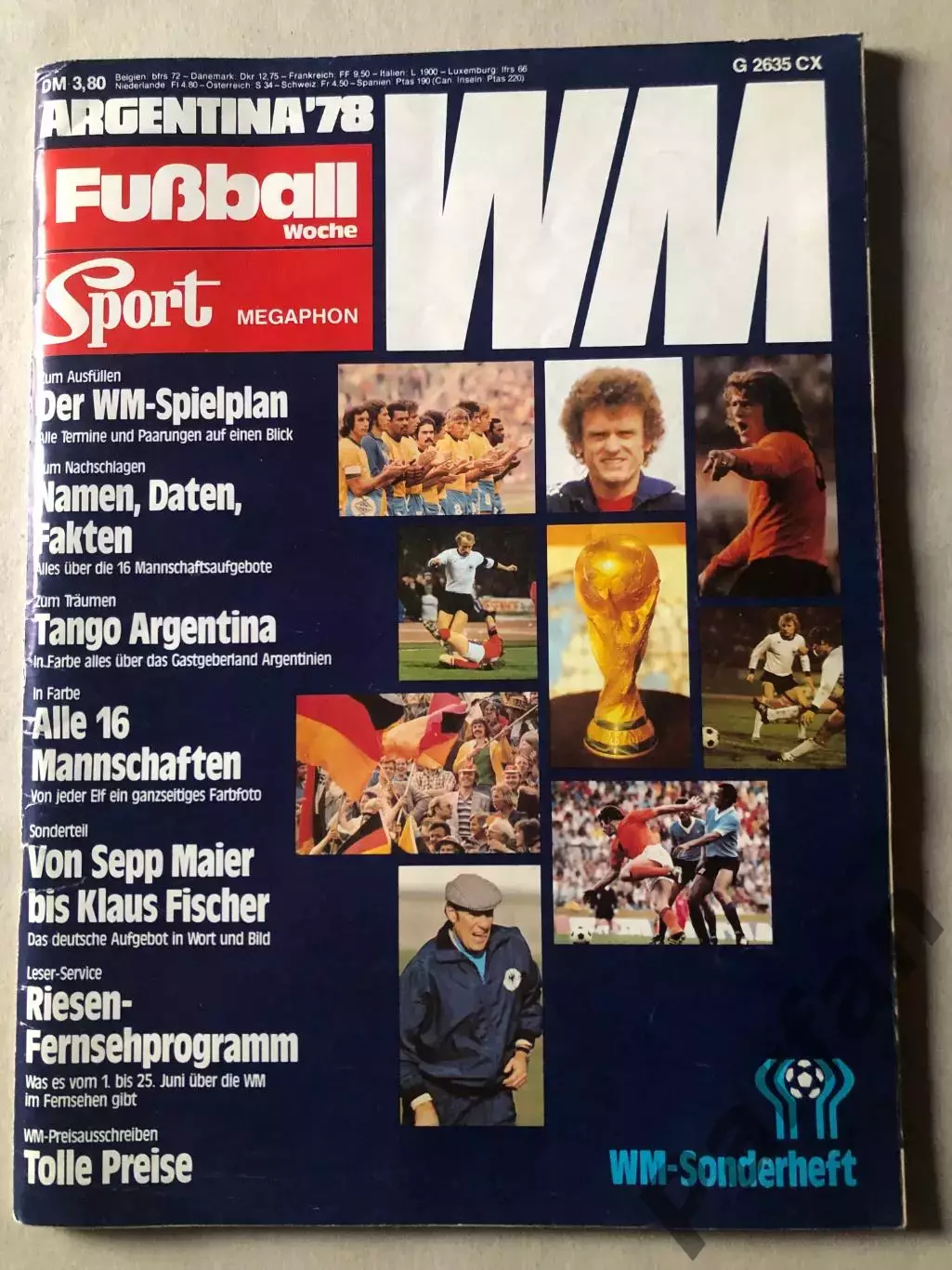 Футбол, Fusball Woche/Kicker WM Чемпіонат Світу 1978 Спецвипуск