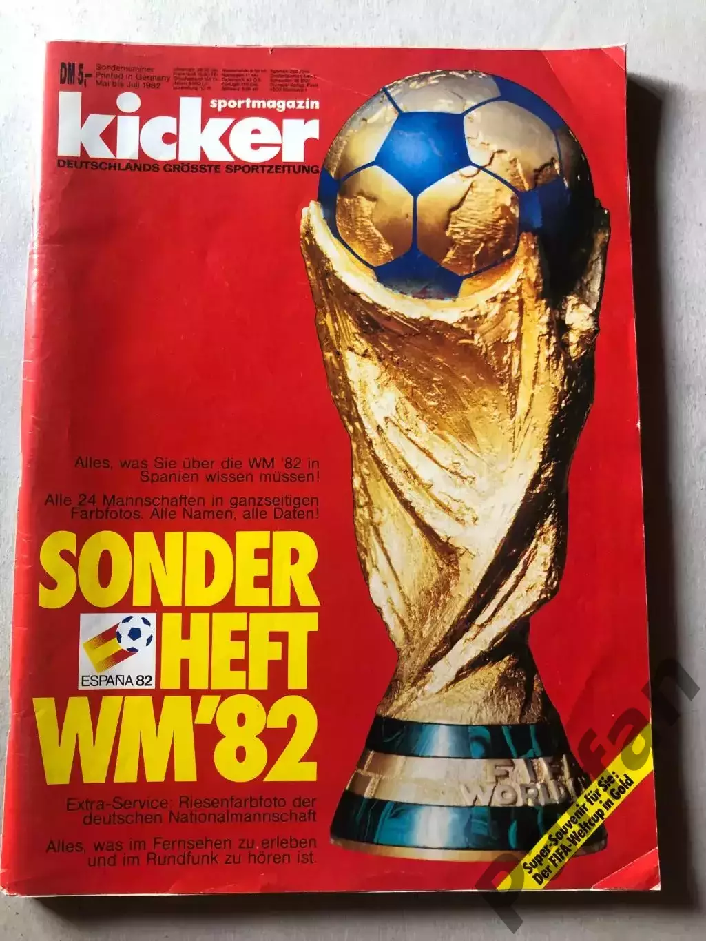 Футбол Журнал Kicker Чемпіонат Світу 1982 Спецвипуск