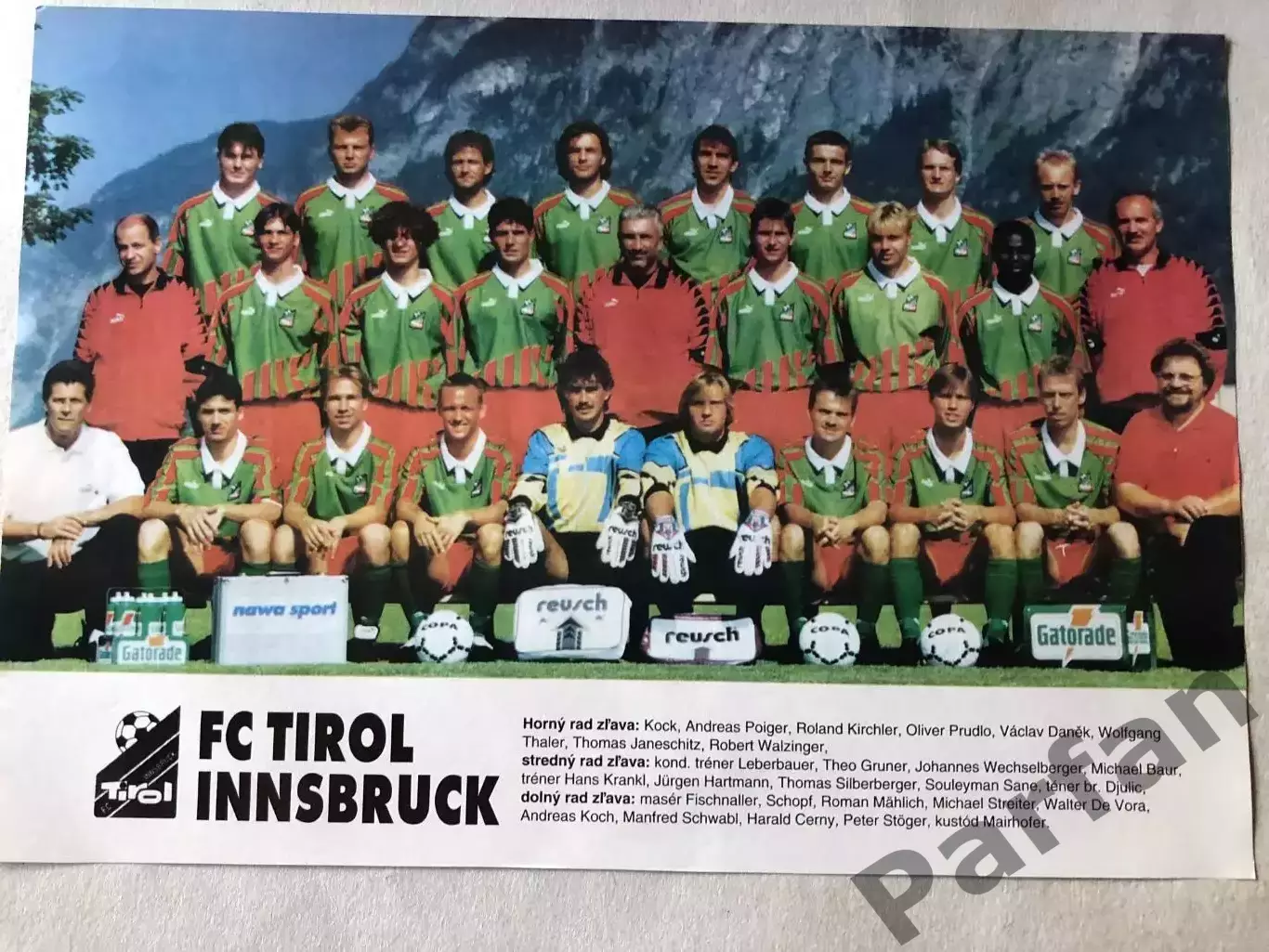 Fotbal Постер Тіроль