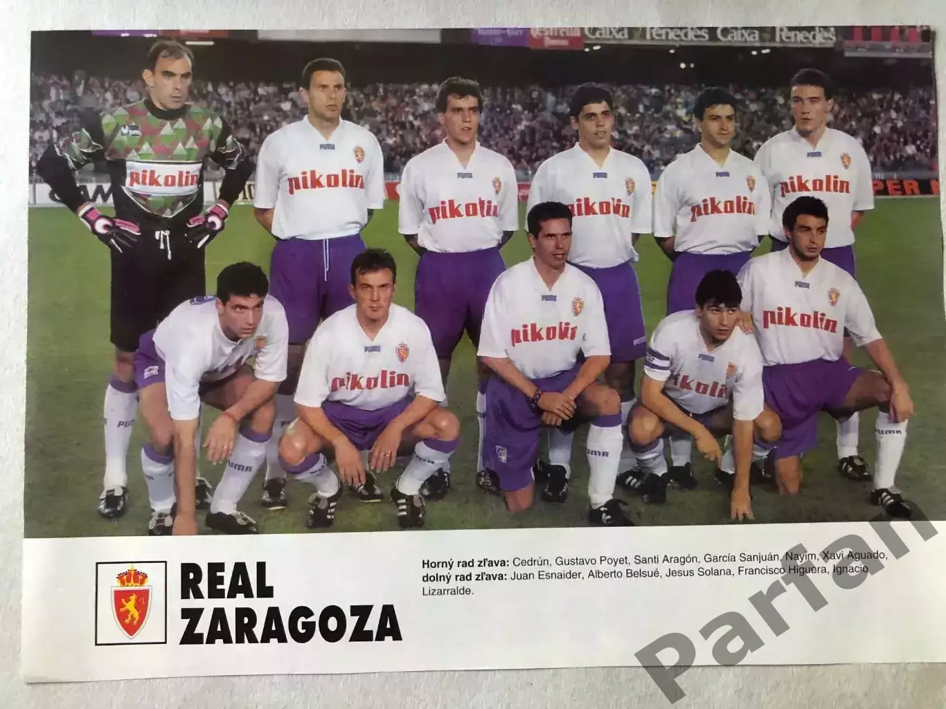 Fotbal Постер Сарагоса