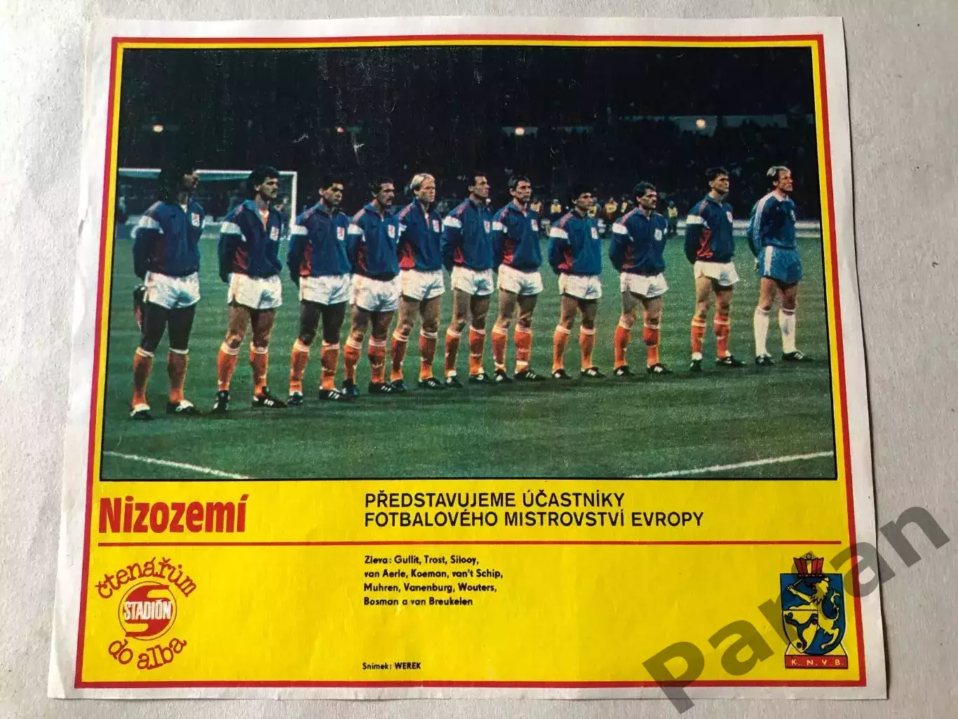 Stadion Постер Голландія 1988 Чемпіон Європи