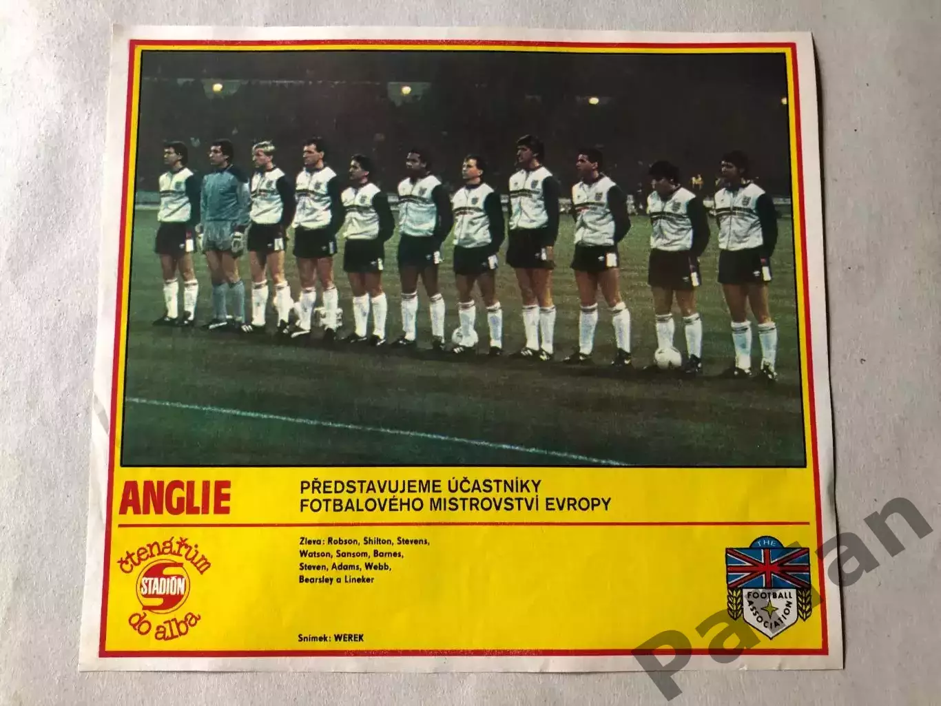 Stadion Постер Англія 1988